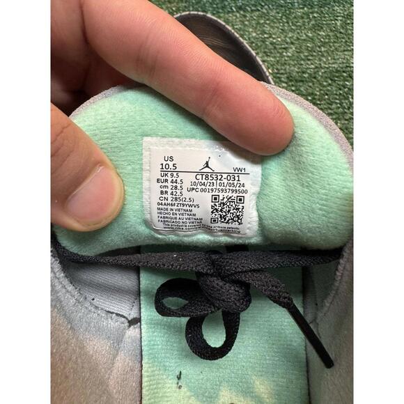 Jordan Retro 3 Green Glow Size 10.5 - Picture 6 of 8